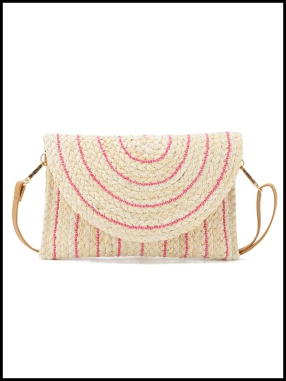 Straw Shoulder Bag Woven Purse Beach Envelope Clutch Crossbody